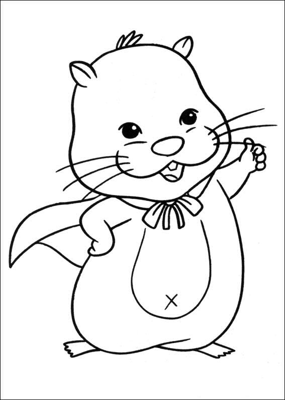 Plansa de colorat cu Hamsteri 25 18